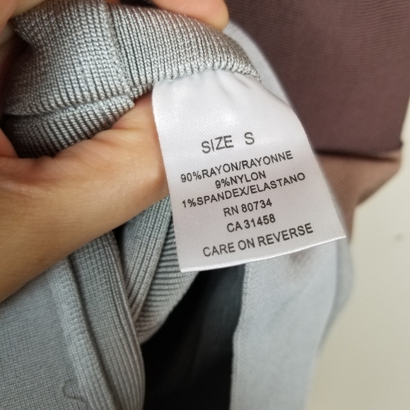 HERVE LEGER Multicolored Striped Bandage Dress Criss Cross Halter Neck US S - Picture 13 of 13